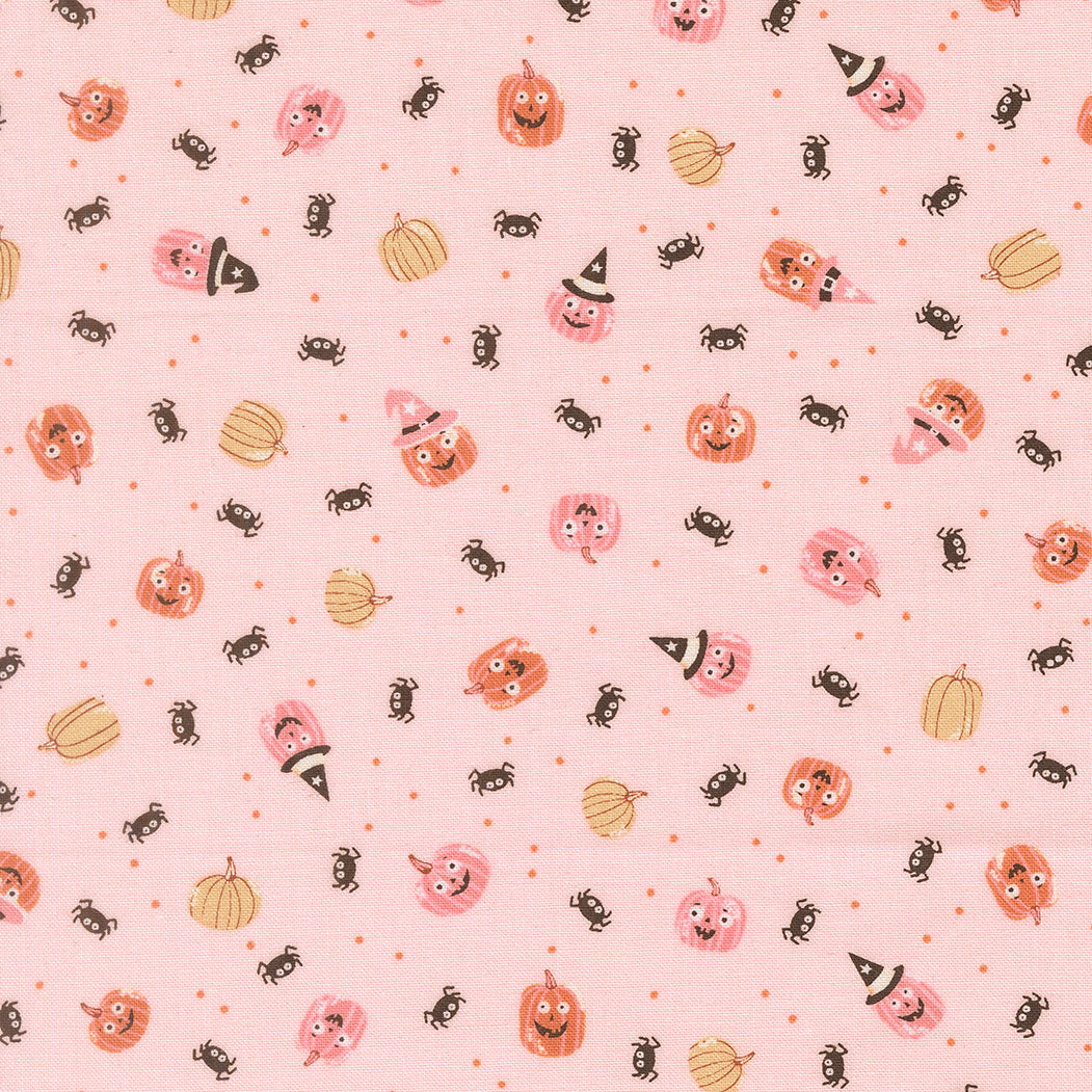 Purrs and Boos - Purrfect Pink - Elena Amo - Moda Fabrics - 1/2 yd