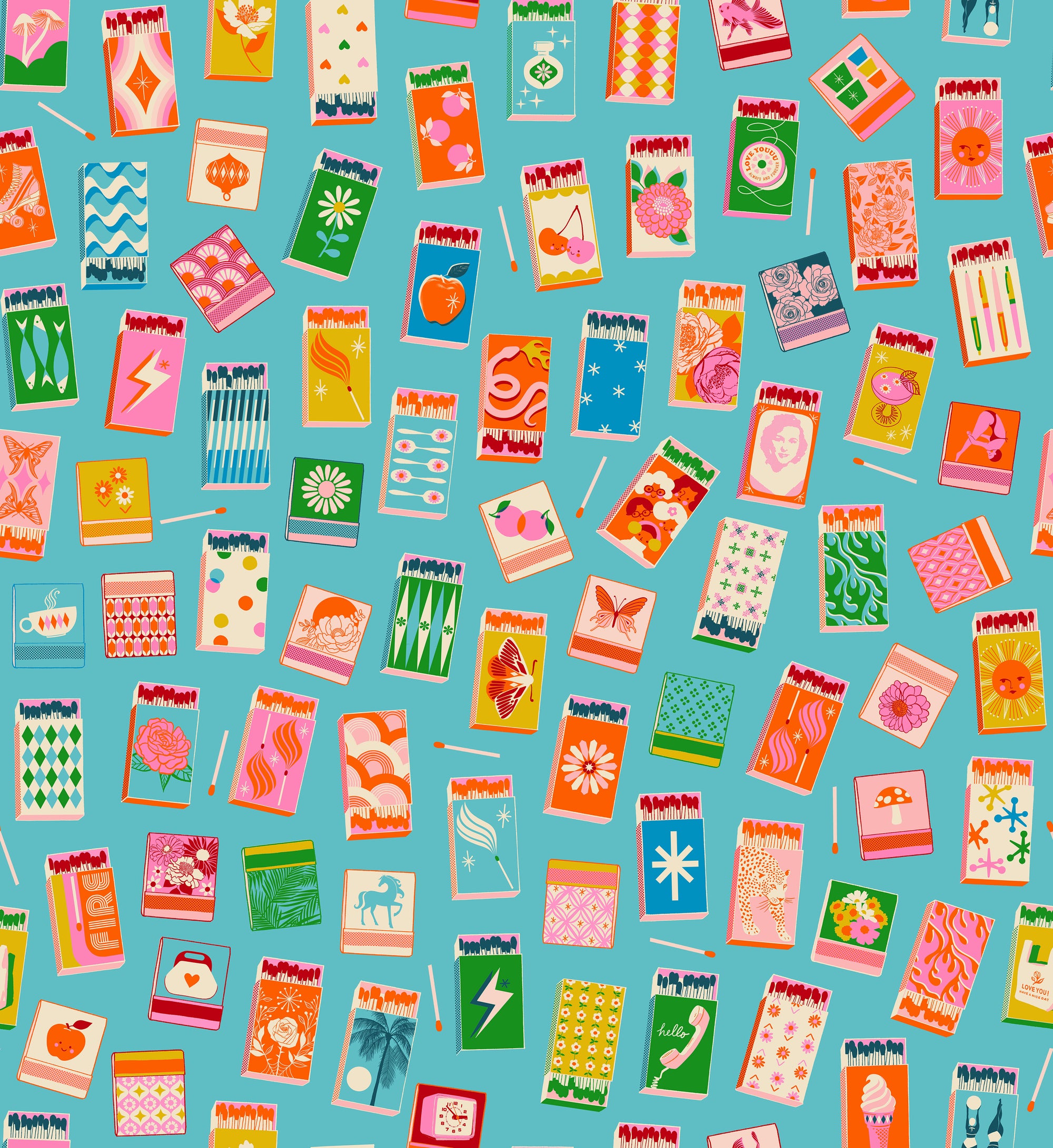Trinketry - Matchmaker - Turquoise - Melody Miller - Ruby Star Society - 1/2 yd