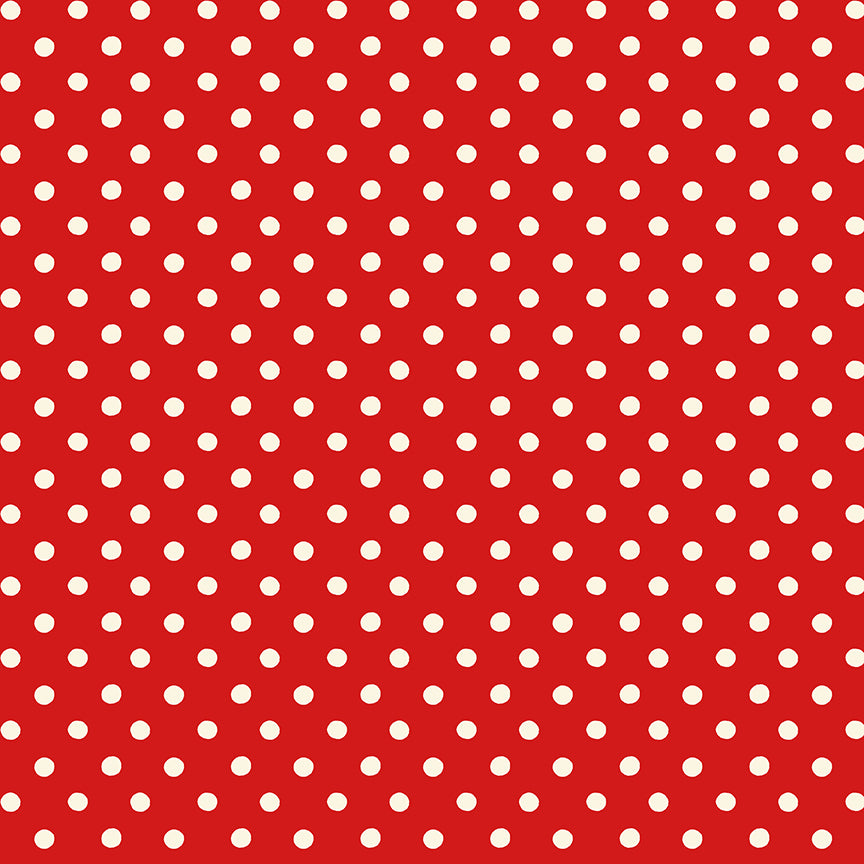 Red Button Dot - Signature Collection - Cath Kidston - Riley Blake - 1/2 yd