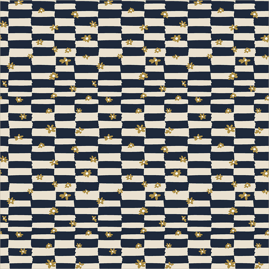 Rocky Coast - Cottage Check - Navy - Cassandra Zaniboni