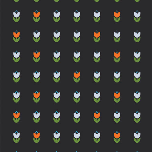 Rooted Tulips - Cur8tor Modernista - AGF Studio - Art Gallery Fabrics - 1/2 yd