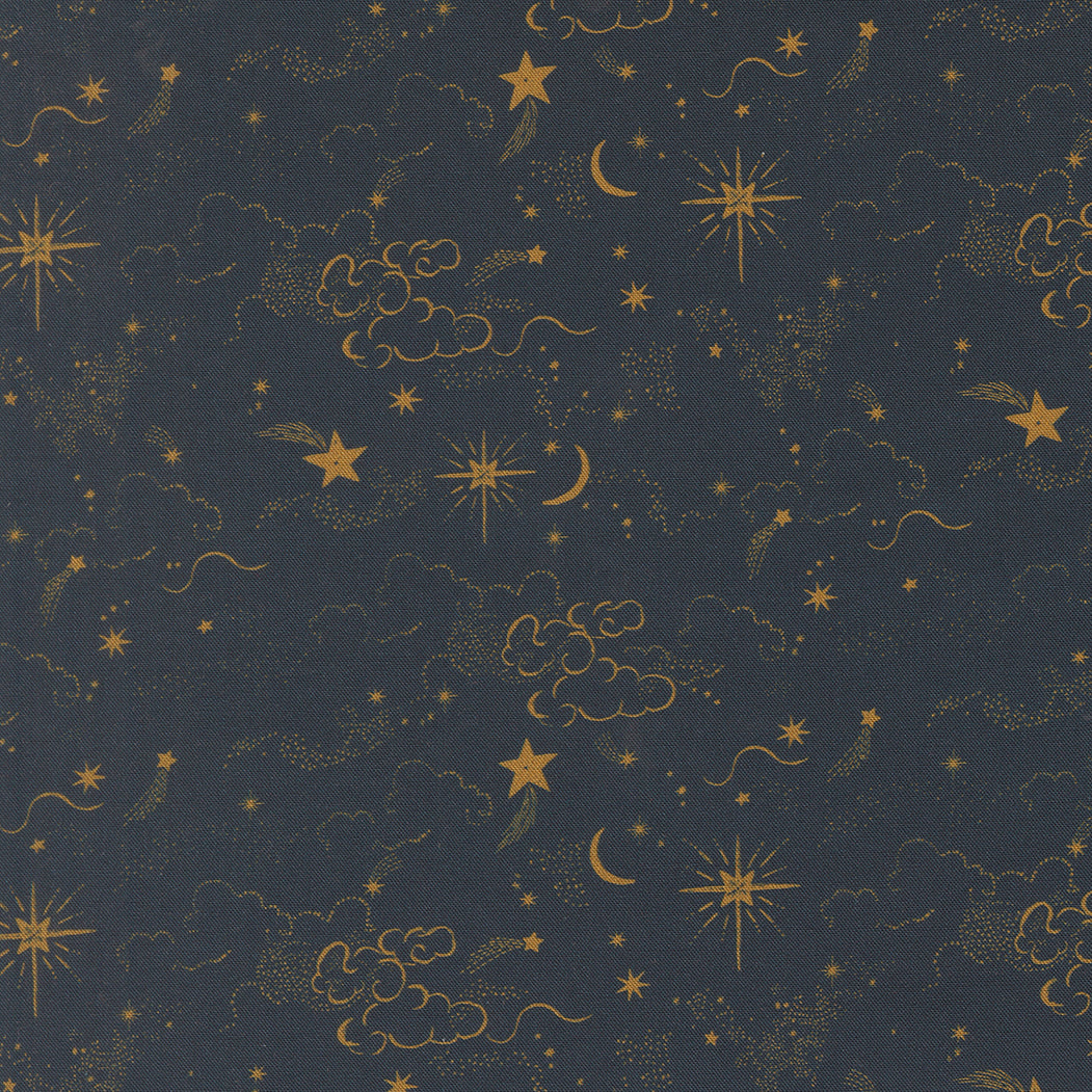 Silent Night - Holy Night - Watercolour Heart - Moda Fabrics - 1/2 yd