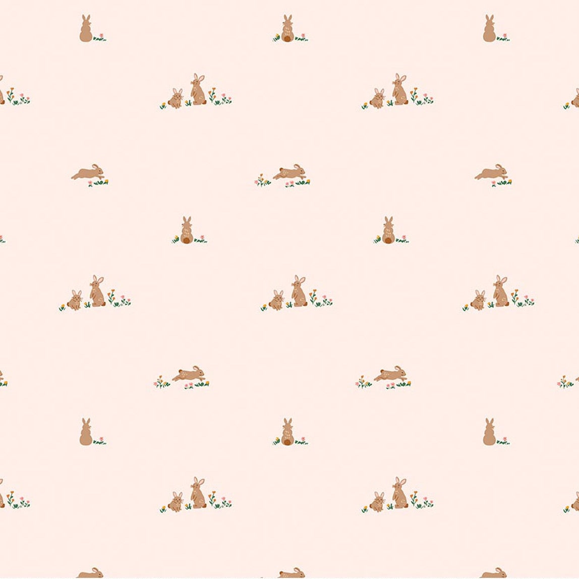 Sweet Cotton Tales -Flopsy Fields - Blush - Riley Blake Designs - 1/2 yd