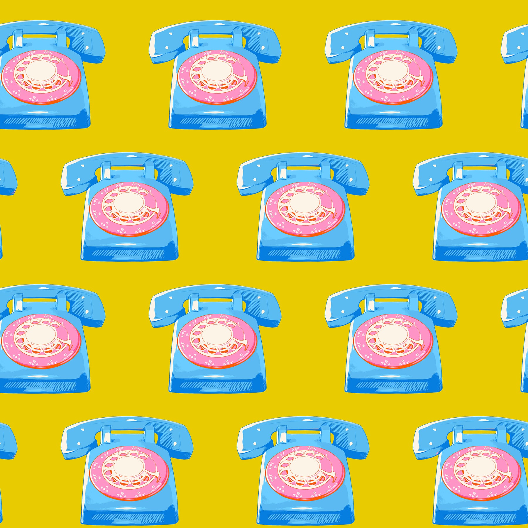 Telephones - Golden Hour - Melody Miller - Ruby Star Society - Moda - 1/2 yd