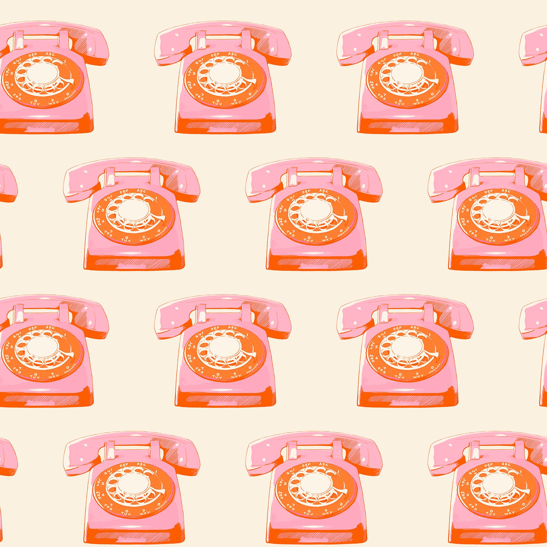 Telephoes - Natural - Melody Miller - Ruby Star Society - Moda - 1/2 yd
