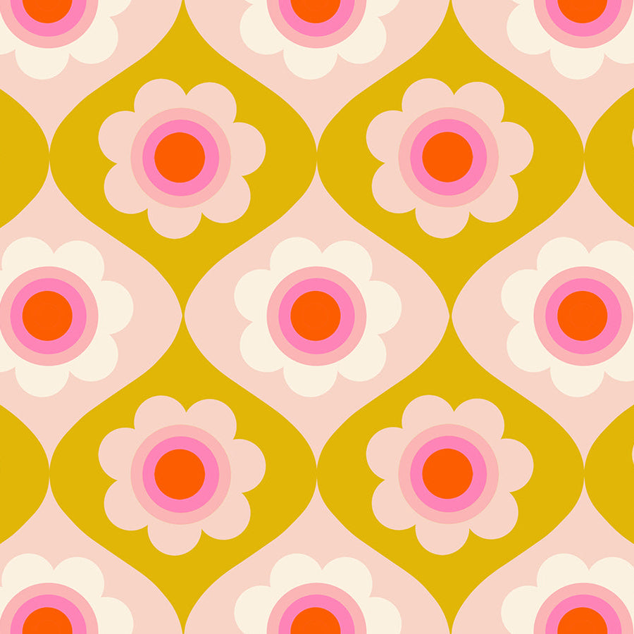 Trinketry - Floral - Goldenrod - Melody Miller - Ruby Star Society - 1/2 yd