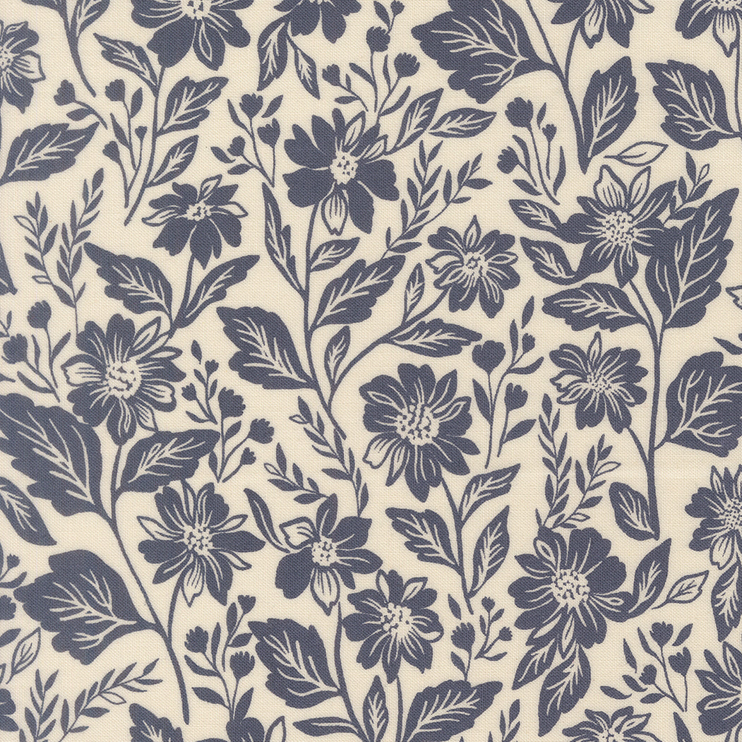 True Love - Romance Blooms - Cream - Lella Boutique - Moda Fabrics - 1/2 yd