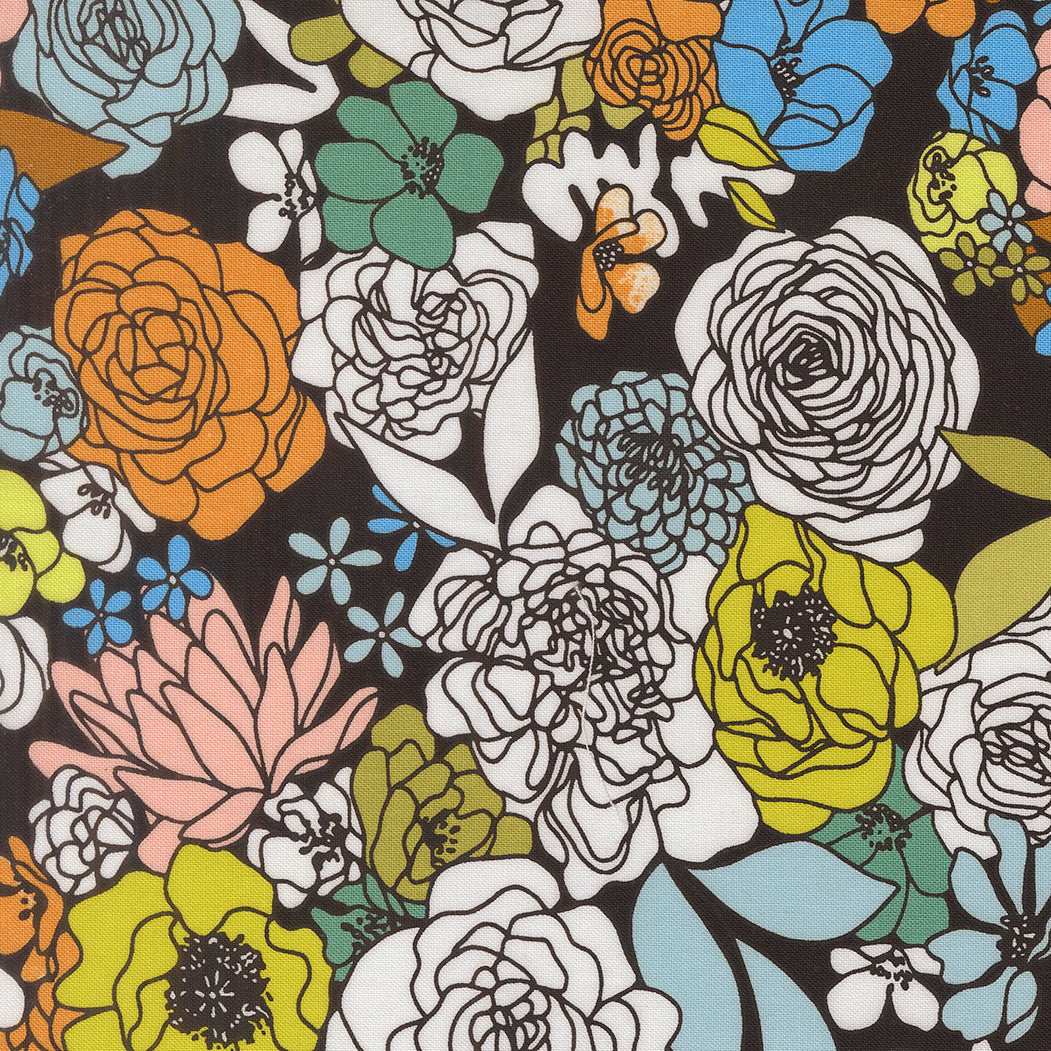 True to Hue - Black as Night - Allie K Design - Moda Fabrics -1/2 yd