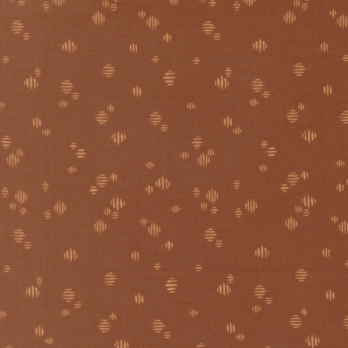 Brown fabric texture with small geometric pattern