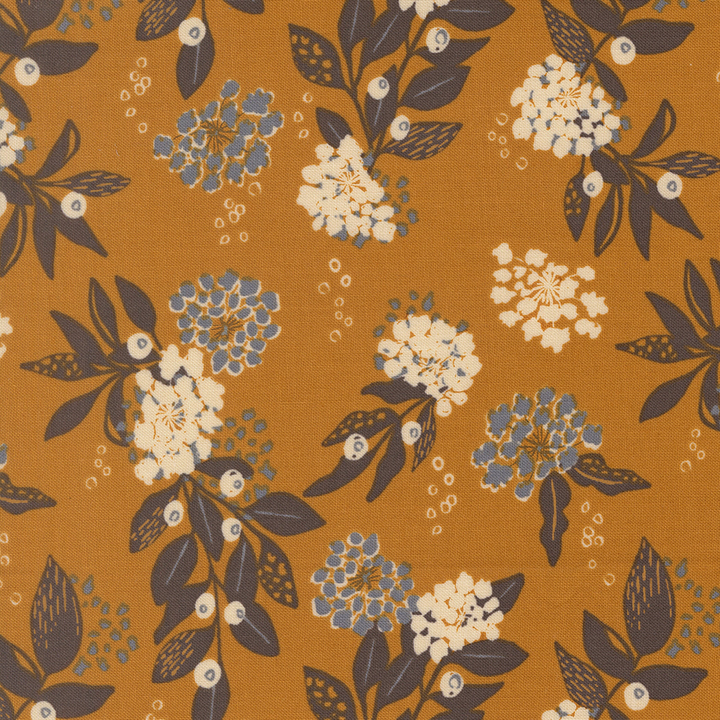 Wellspring - Inflorescence Florals - Carmel - Fancy That Design House - Moda - 1/2 y