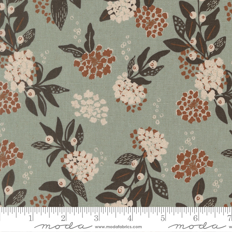 Wellspring -  Mochi Linen Inflorescence  - Storm - Fance That Design House - Moda - 1/2 yd