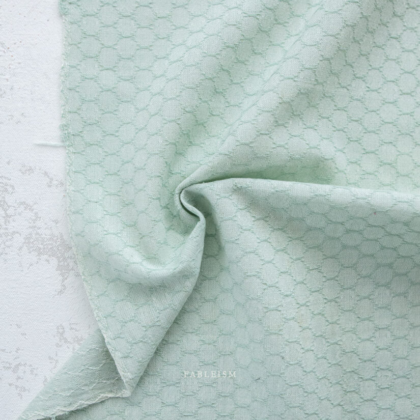Robin's Egg Honeycomb - Forest Forage - Fableism Supply Co. - 1/2 yard