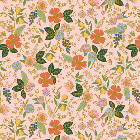 Colette - Blush Metallic - Orchard - Rifle Paper Co. - Cotton + Steel 